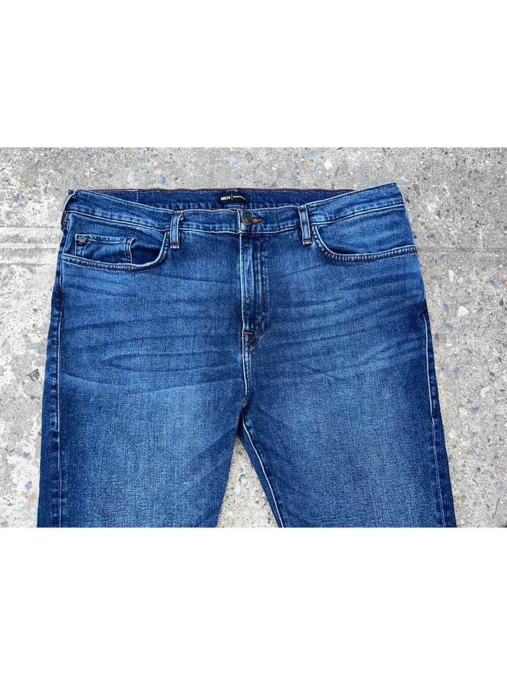 True Religion Rocco Relaxed Skinny Mens 40 Denim Blue Jeans 40x33